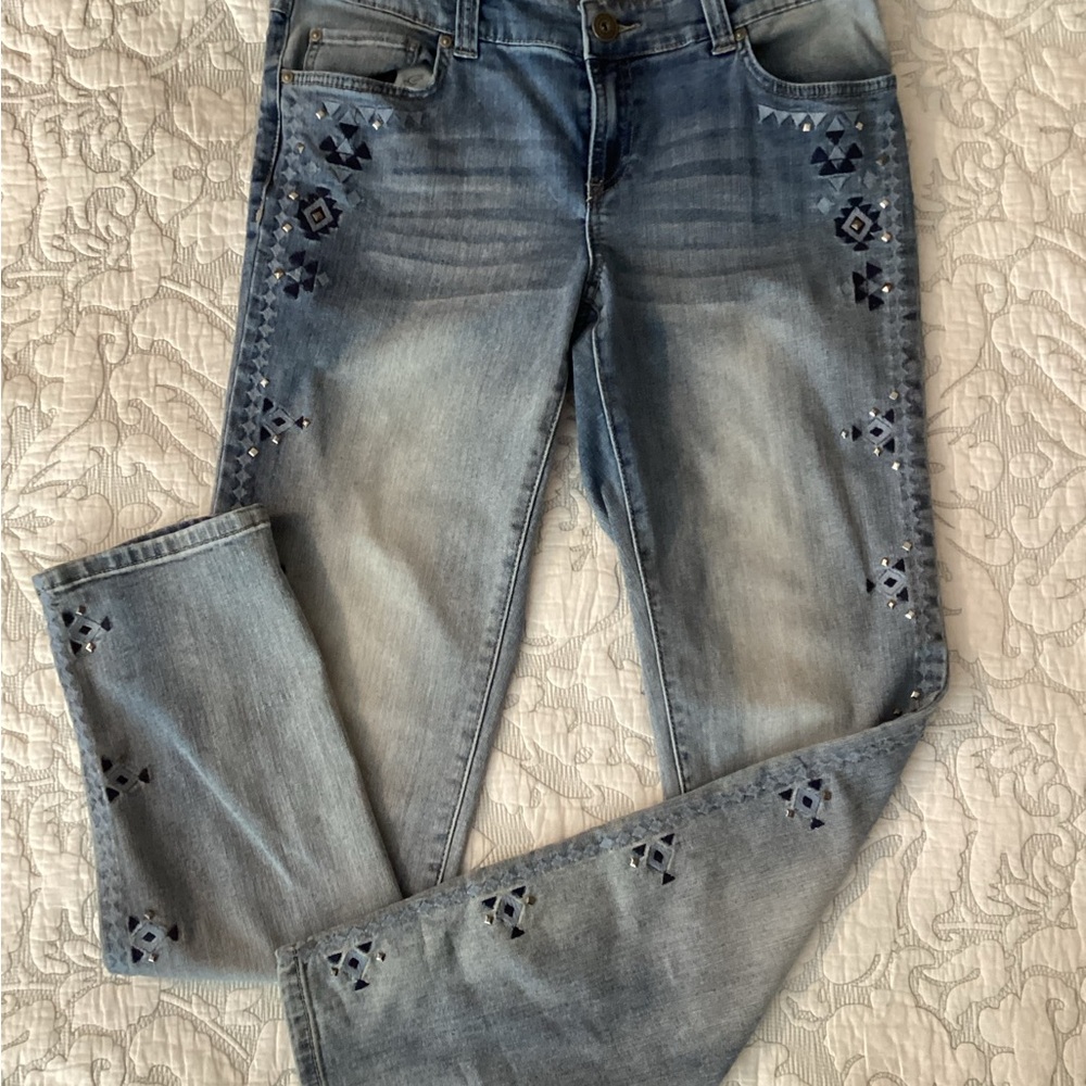 INC Embellished Jeans Sz 8